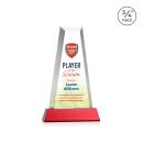 Imperial VividPrint&trade; Award on Newhaven Base - Red