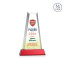 Imperial VividPrint&trade; Award on Newhaven Base - Red