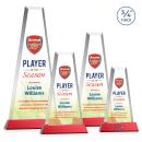 Imperial VividPrint&trade; Award on Newhaven Base - Red