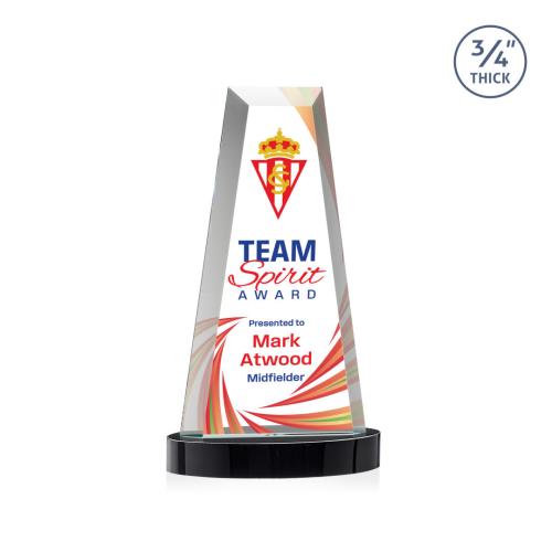 Recognition Awards - Crystal Awards - Imperial VividPrint&trade; Award on Alberton Base - Black