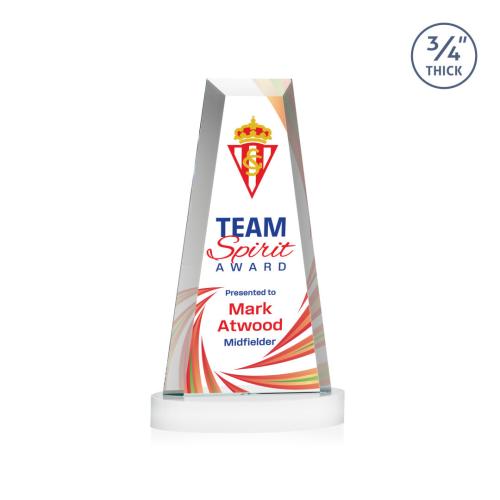 Recognition Awards - Crystal Awards - Imperial VividPrint&trade; Award on Alberton Base - White