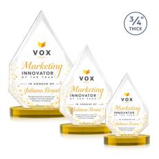 Hawthorne VividPrint Award on Alberton Base - Gold - Full Color Awards