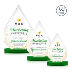 Hawthorne VividPrint Award on Alberton Base - Green - Full Color Awards