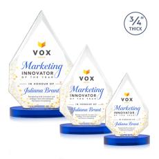 Hawthorne VividPrint Award on Alberton Base - Blue - Full Color Awards