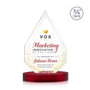 Hawthorne VividPrint&trade; Award on Alberton Base - Red