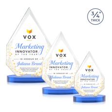 Hawthorne VividPrint Award on Alberton Base - Sky Blue - Full Color Awards