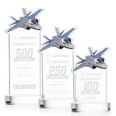 Top Gun Award on Alberton Base - Clear - Crystal Awards