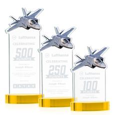 Top Gun Award on Alberton Base - Gold - Crystal Awards