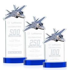 Product Image of Top Gun Award on Alberton Base - Blue