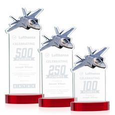 Top Gun Award on Alberton Base - Red - New Items