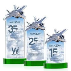Top Gun VividPrint Award on Alberton Base - Green - Full Color Awards