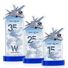 Top Gun VividPrint Award on Alberton Base - Blue - Full Color Awards