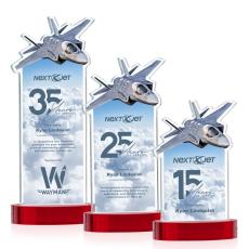 Top Gun VividPrint Award on Alberton Base - Red - Full Color Awards