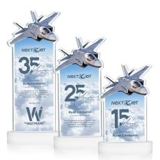 Top Gun VividPrint Award on Alberton Base - White - Full Color Awards