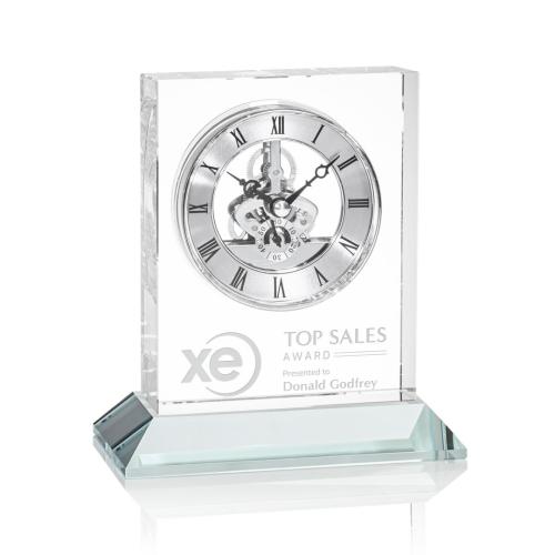 Recognition Awards - Shop by Recipient - Retirement Awards - Ashland Clock on Base - Silver Dial
