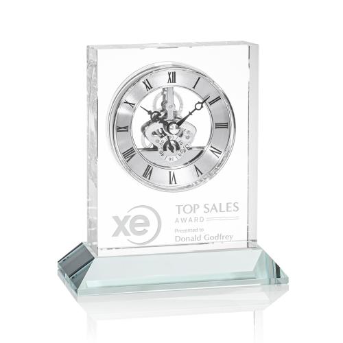 Recognition Awards - Shop by Recipient - Retirement Awards - Ashland Clock on Base - Silver Dial
