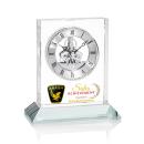 Ashland VividPrint&trade; Clock on Base - Silver Dial