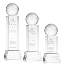 Pickleball Award on Belcroft Base - Clear - Sport Awards