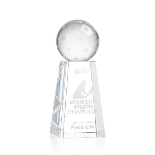 Recognition Awards - Crystal Awards - Pickleball Award on Novita Base
