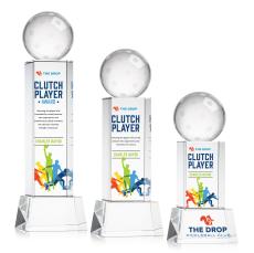 Pickleball VividPrint Award on Belcroft Base - Clear - Coach Awards