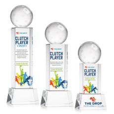 Pickleball VividPrint Award on Belcroft Base - Clear - Full Color Awards