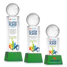 Pickleball VividPrint Award on Belcroft Base - Green - Coach Awards