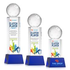 Pickleball VividPrint Award on Belcroft Base - Blue - Coach Awards
