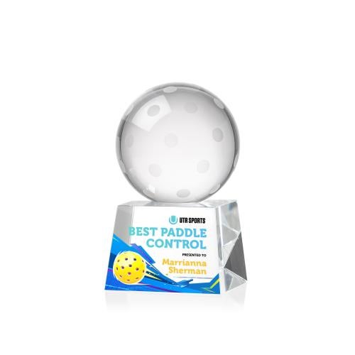 Recognition Awards - Crystal Awards - Pickleball VividPrint&trade; Award on Robson Base