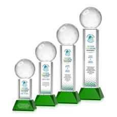 Pickleball VividPrint Award on Stowe Base - Green - Sport Awards