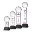 Pickleball VividPrint&trade; Award on Stowe Base - Black