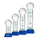 Pickleball VividPrint&trade; Award on Stowe Base - Blue
