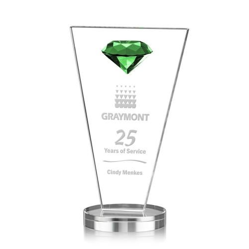 Recognition Awards - Crystal Awards - Jervis Gemstone Award - Emerald