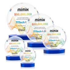 Matlow Circle VividPrint Award - Blue - Circle Awards