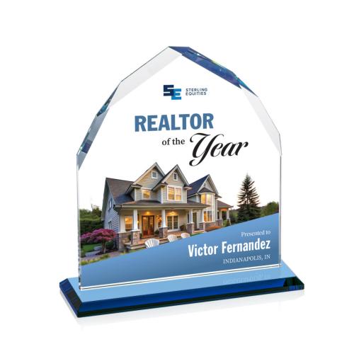 Recognition Awards - Crystal Awards - Montibello VividPrint&trade; Award - Sky Blue