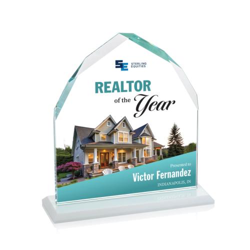 Recognition Awards - Crystal Awards - Montibello VividPrint&trade; Award - White