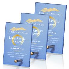 Atchison Blue Rectangle VividPrint Award - Gold - Recognition Awards