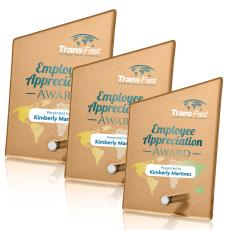 Atchison Russet Slant VividPrint Award - Silver - Metal & Glass Awards