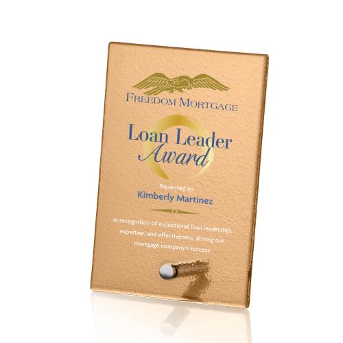 Recognition Awards - Glass Awards - Atchison Russet Rectangle VividPrint&trade; Award - Silver