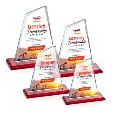 Summit VividPrint Award - Red - Crystal Awards