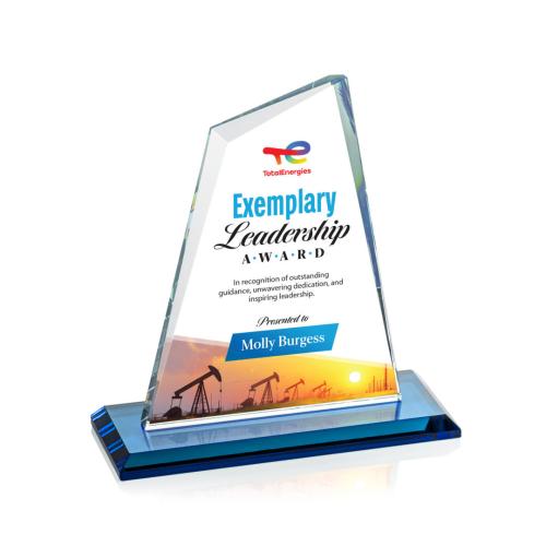 Recognition Awards - Crystal Awards - Summit VividPrint&trade; Award - Sky Blue