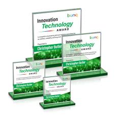 Sahara VividPrint Award - Green - Square Awards