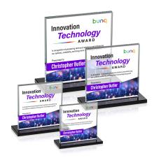 Sahara VividPrint Award - Black - Square Awards