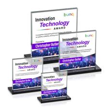 Sahara VividPrint Award - Black - Square Awards