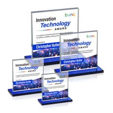 Sahara VividPrint Award - Blue - Colored Glass Awards