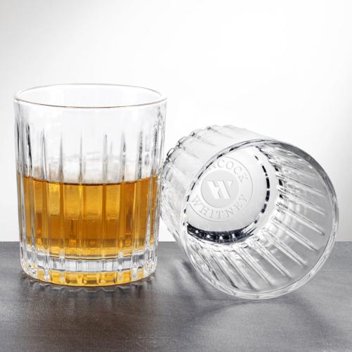 Corporate Gifts - Barware - On the Rocks Tumblers & Glasses - Hartmann OTR - Deep Etch