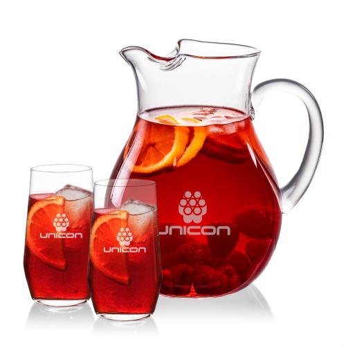 Corporate Gifts - Barware - Glasses Sets - Montclair Pitcher & Germain Beverage Set