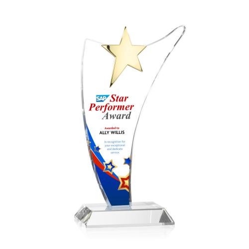 Recognition Awards - Crystal Awards - Atkinson Gold Star VividPrint&trade; Award 