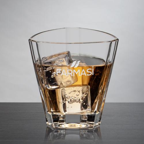 Arellano OTR - Deep Etch Corporate Gifts - Barware - On the Rocks Tumblers & Glasses - Arellano OTR - Deep Etch