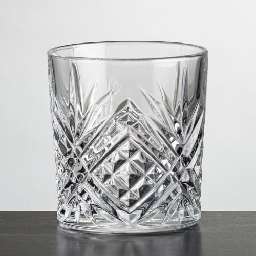 Corporate Gifts - Barware - On the Rocks Tumblers & Glasses - Milford OTR - Deep Etch