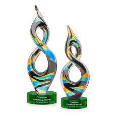 Cosenzo Award on Stanrich Base - Green - Glass Awards